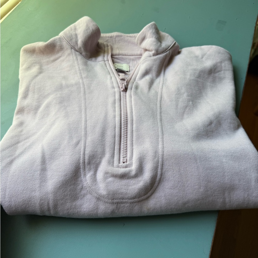 A new day, Light Pink Half-Zip Pullover